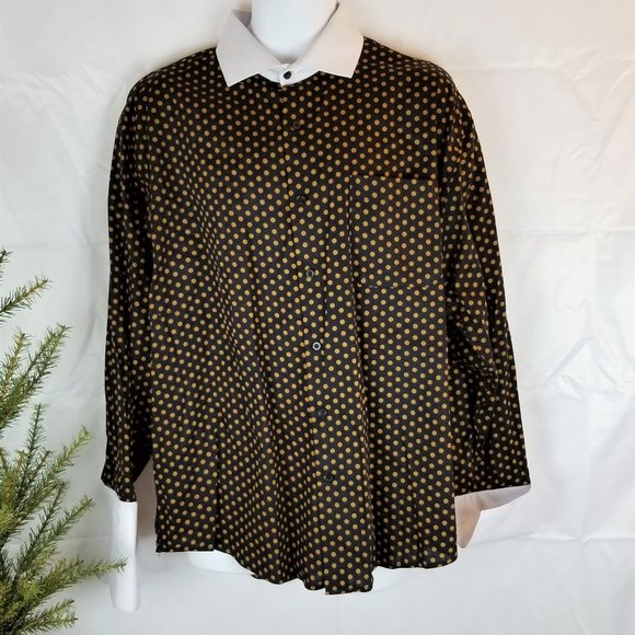 Avanti Uomo Black & Tan w/ White French Cuff - Picture 3 of 8